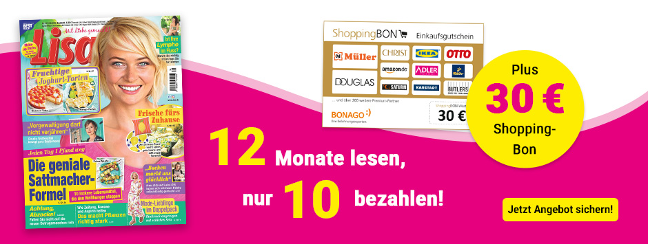 Lisa - 12 Monate lesen, 10 bezahlen + 30 Scheck Lisa - 12 Monate lesen, 10 bezahlen + 30 Scheck