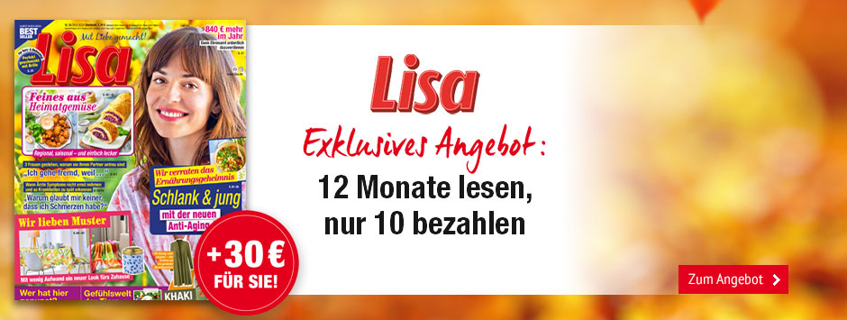 Lisa - 12 Monate lesen, 10 bezahlen + 30 Scheck 